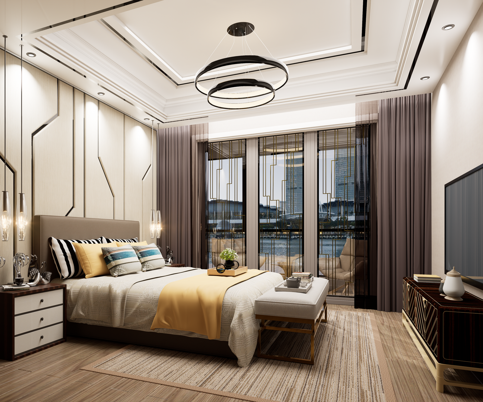 Contemporary Bedroom Interior 1