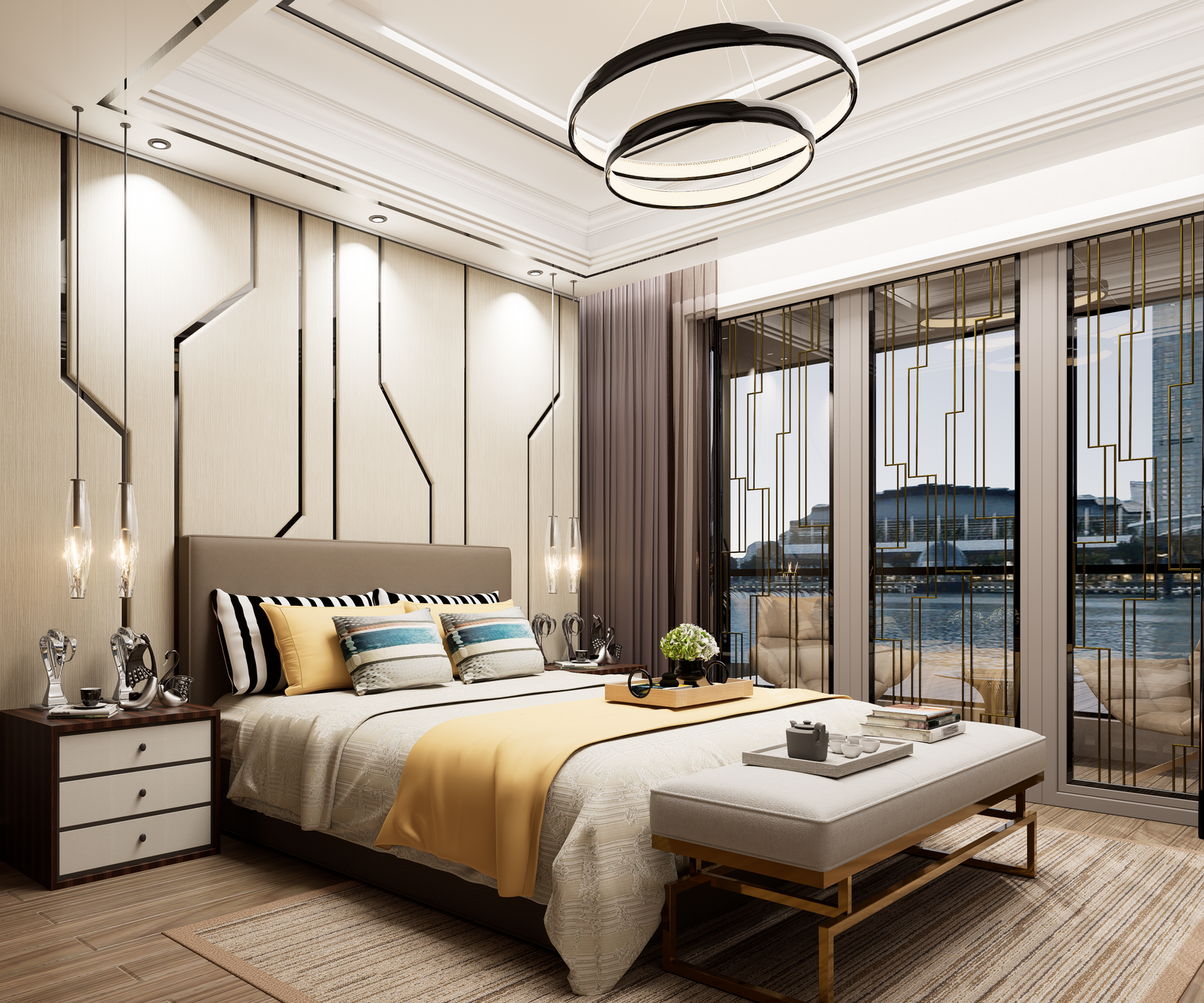 Contemporary Bedroom Interior 2
