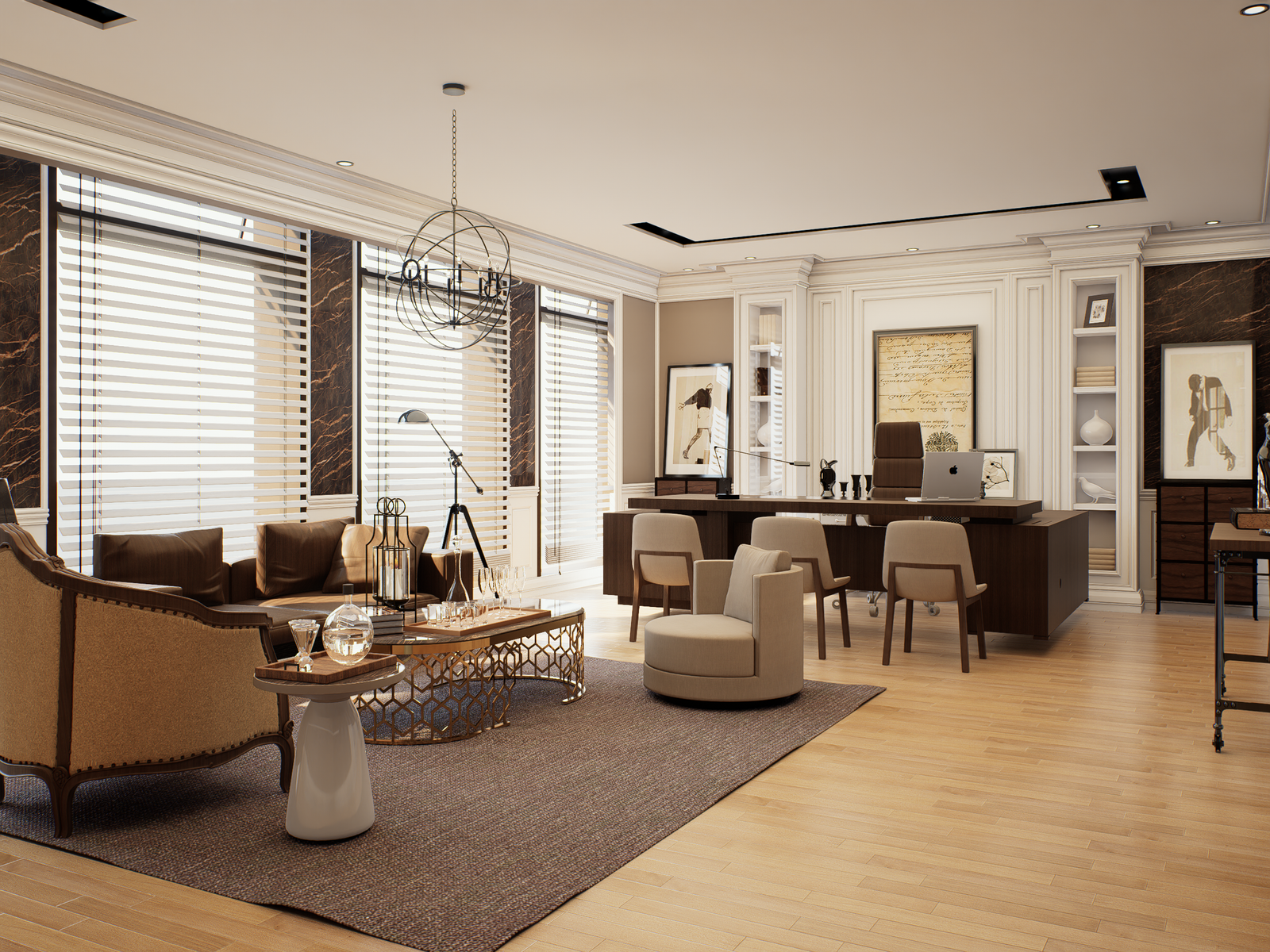 Modern Office Interior Visualization 1