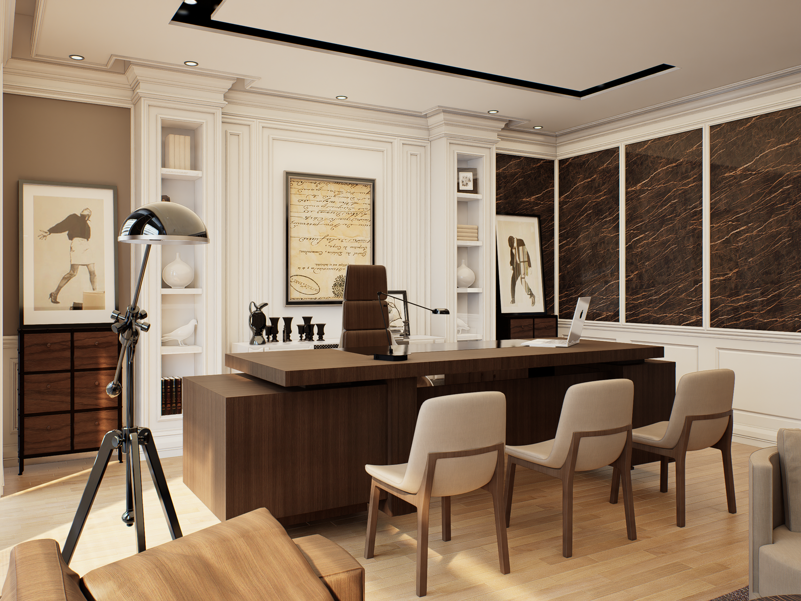Modern Office Interior Visualization 2